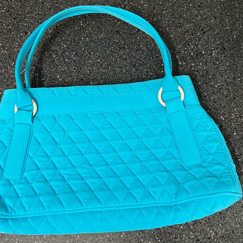 Vera Bradley Turquoise Quilted Shoulder Bag